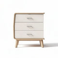 Comò moderno in legno e melaminico bianco dimensioni 50 x 40 x 60cm